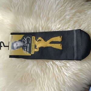 Elvis Presley low cut Black Socks NWT